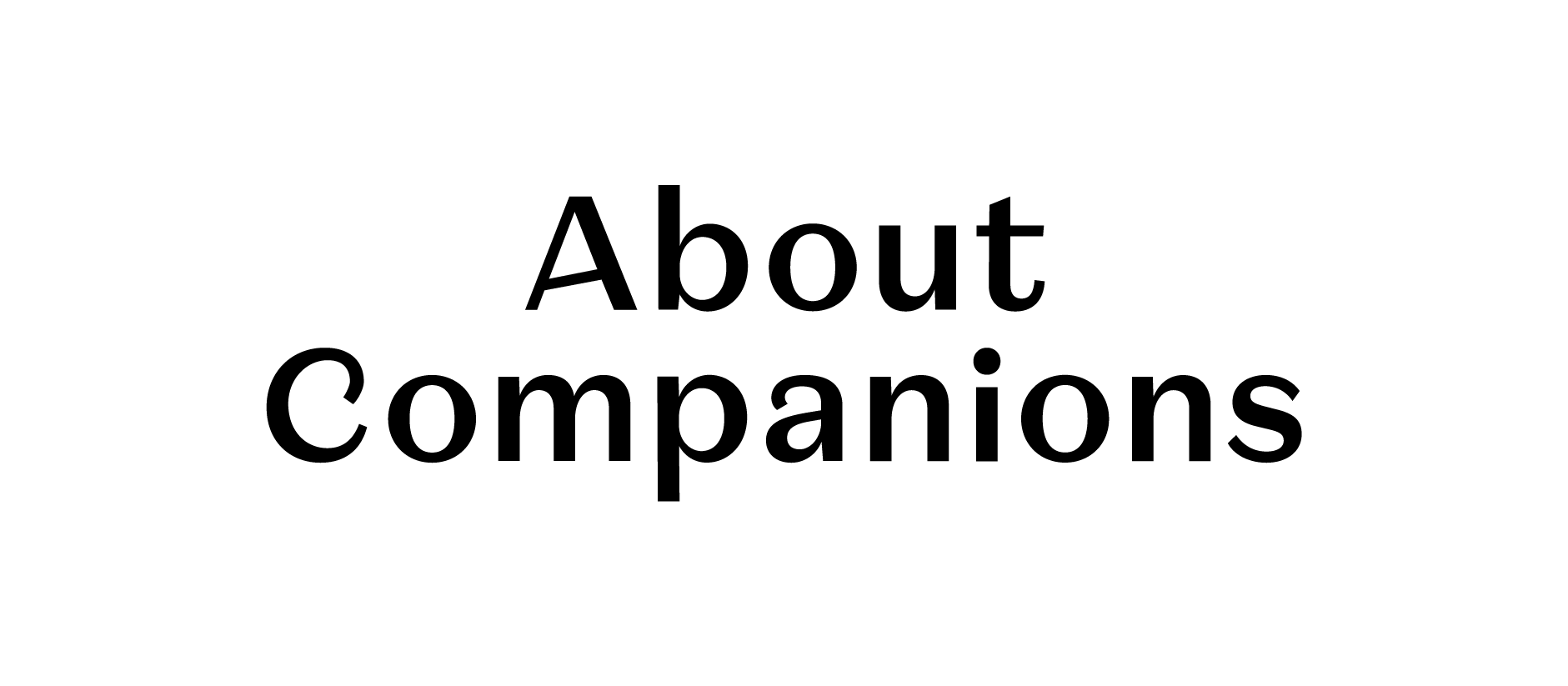 Logo About Companions disponible chez MADMEN, concept store homme et femme
