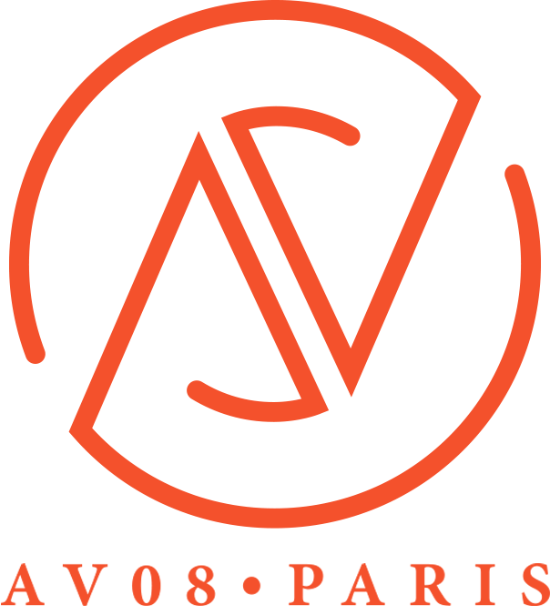 Logo AV08 Paris disponible chez MADMEN, concept store homme et femme
