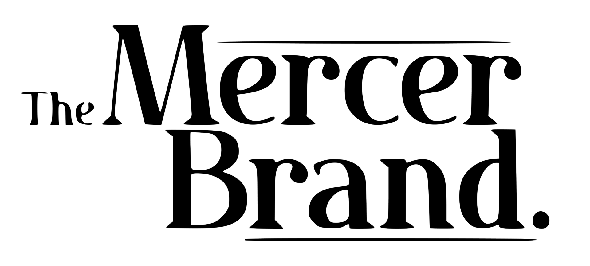 Logo The Mercer Brand disponible chez MADMEN, concept store homme et femme